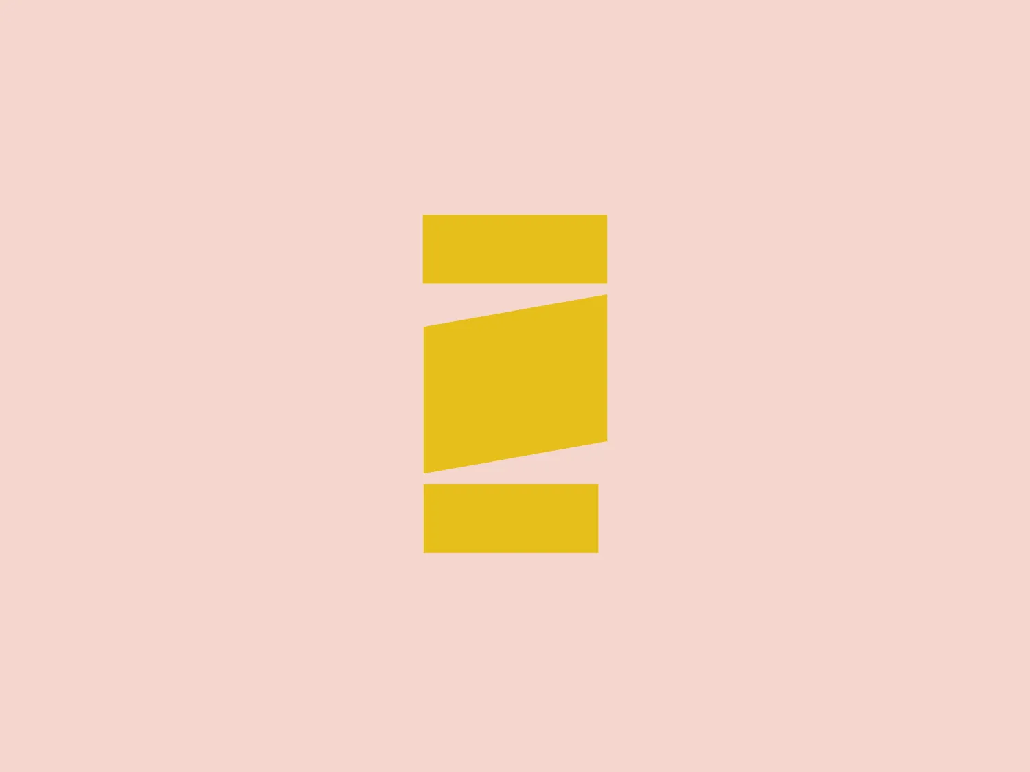 The image depicts a logo consisting of three stylized, vertical strips in a bright yellow color, arranged in such a way that they create a sense of depth and movement. The first and third strips are parallel to each other and positioned vertically, while the middle strip is angled, connecting the top of the first strip to the bottom of the third, suggesting a dynamic interplay or transition. The overall design aesthetic is minimalist and modern, with the use of negative space contributing to the logo's sleek and contemporary feel. The logo's simplicity makes it versatile and easily recognizable.