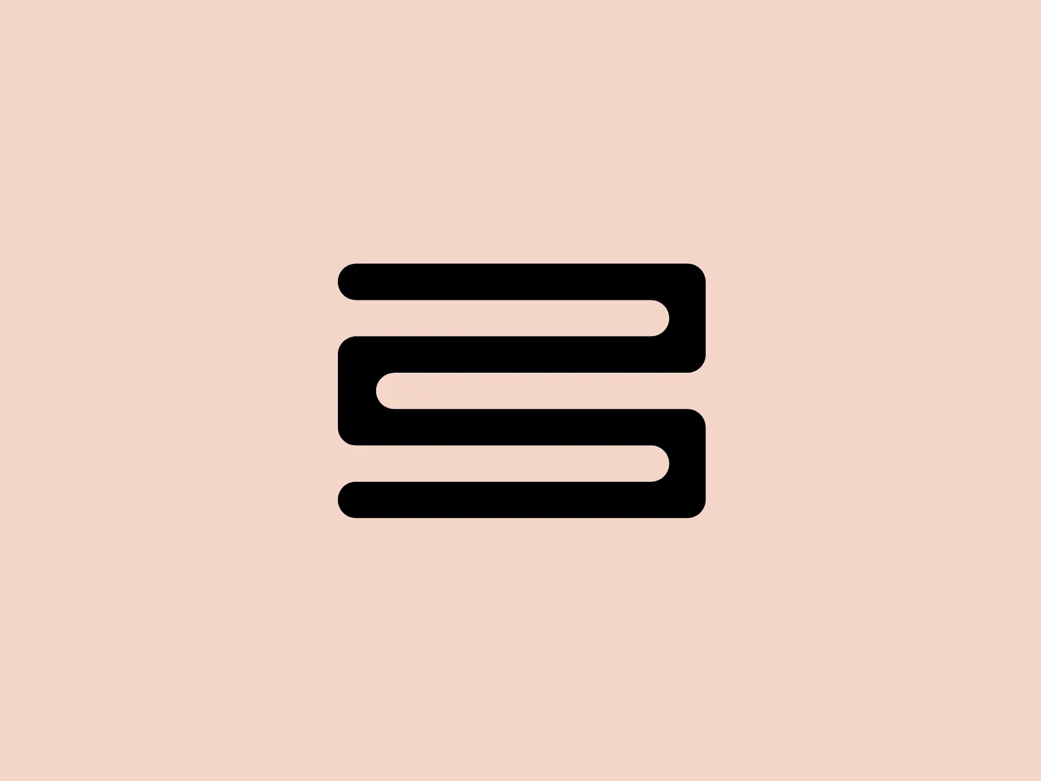 The image is a simple, abstract logo that consists of three horizontal lines with varying lengths on a white background, resembling a stylized letter 'E'. The lines are bold and black, with the top and bottom lines shorter than the middle line, and all three have a uniform line width. The lines are slightly offset from one another, increasing their distinctness and adding a modern, minimalistic feel to the design. This logo has a clean, geometric aesthetic and conveys a sense of neatness and efficiency.