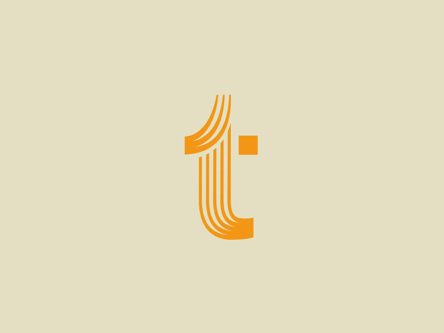 The Hölderlinturm logo features an abstract design with stylized, graceful curves converging to form a shape that could be interpreted as a letter or symbol. It uses a gradient of golden yellow hues, imparting a sense of luxury, energy, and sophistication. The curves are thick on one end and thin on the other, suggesting movement and dynamism. The design is minimalist, making use of negative space effectively. The right edge of the design is squared off, providing a visual anchor that contrasts with the flowing lines.