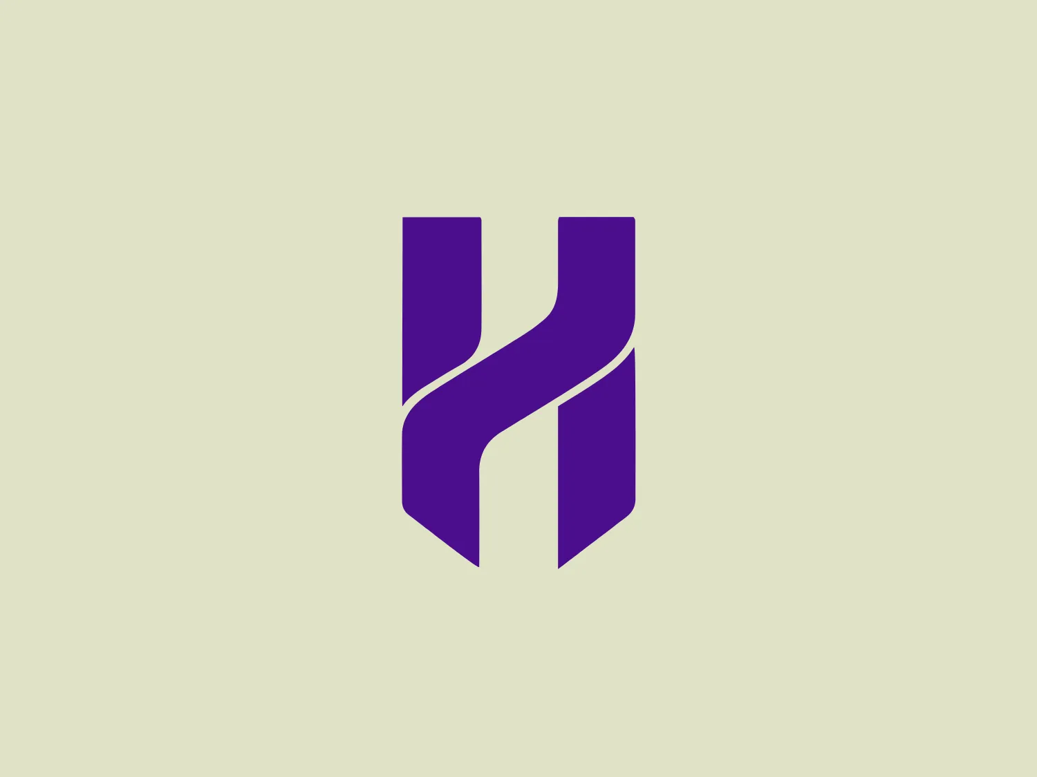 The logo for Hammer Series is a stylized, abstract 'H' depicted in a bold, modern design. It consists of two vertical, parallel elements joined by a single, flowing diagonal stroke that creates a dynamic sense of movement. Rendered in a vibrant shade of purple, the design exudes a sense of depth and dimension. The minimalist and contemporary aesthetic of the logo leans towards simplicity and visual impact, making it stand out nicely against a muted, light background.