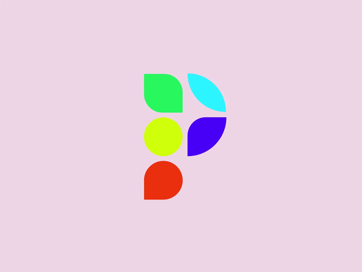 The logo presented for Padmore City is a geometric and abstract design consisting of five distinct shapes forming what could be interpreted as a stylized flower or pinwheel. The shapes resemble petals or leaves, each with a unique, flat color: green, light blue, yellow, purple, and red. The overall design aesthetic is modern and minimalist with bold, clean lines and a vibrant color palette that utilizes primary and secondary colors. Each shape is evenly spaced, creating a sense of balance and harmony within the design. The logo's simplicity and use of color make it adaptable and easily recognizable.