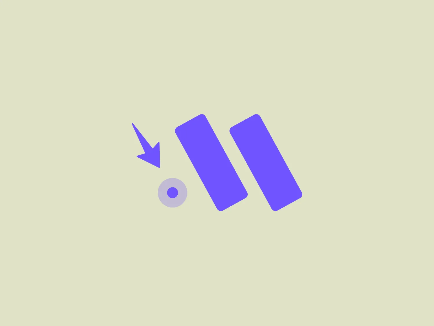 The Morphoses logo features a stylized, abstract design with a combination of geometric shapes. There is a large, purple, parallelogram-like shape on the right side, paired with what might be considered a smaller version of itself or a rectangle on the left, tilted to mimic the angle of the larger shape. Between these two shapes, there is a small circle with a tiny arrow pointing downwards, making contact with its upper edge. The purple shades are vibrant and carry a modern, digital feel. The overall design is simple, clean, and conveys a sense of movement or connectivity. Considering the logo's color palette, a background that complements without overpowering the design would be ideal.