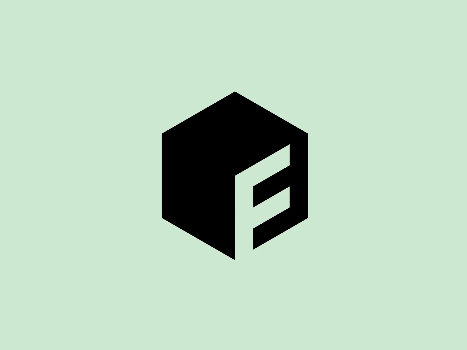 The Fibbl logo showcases a three-dimensional cube with a modern, minimalist aesthetic. Presented in a monochrome palette, mainly black with the letter "E" stylized in white on the visible faces of the cube, it exudes a sleek contemporary look. The letter is designed with sharp edges and rectangular segments, resembling the geometric form of the cube. The overall design conveys solidity and structure through the use of perspective and shading for a 3D effect.