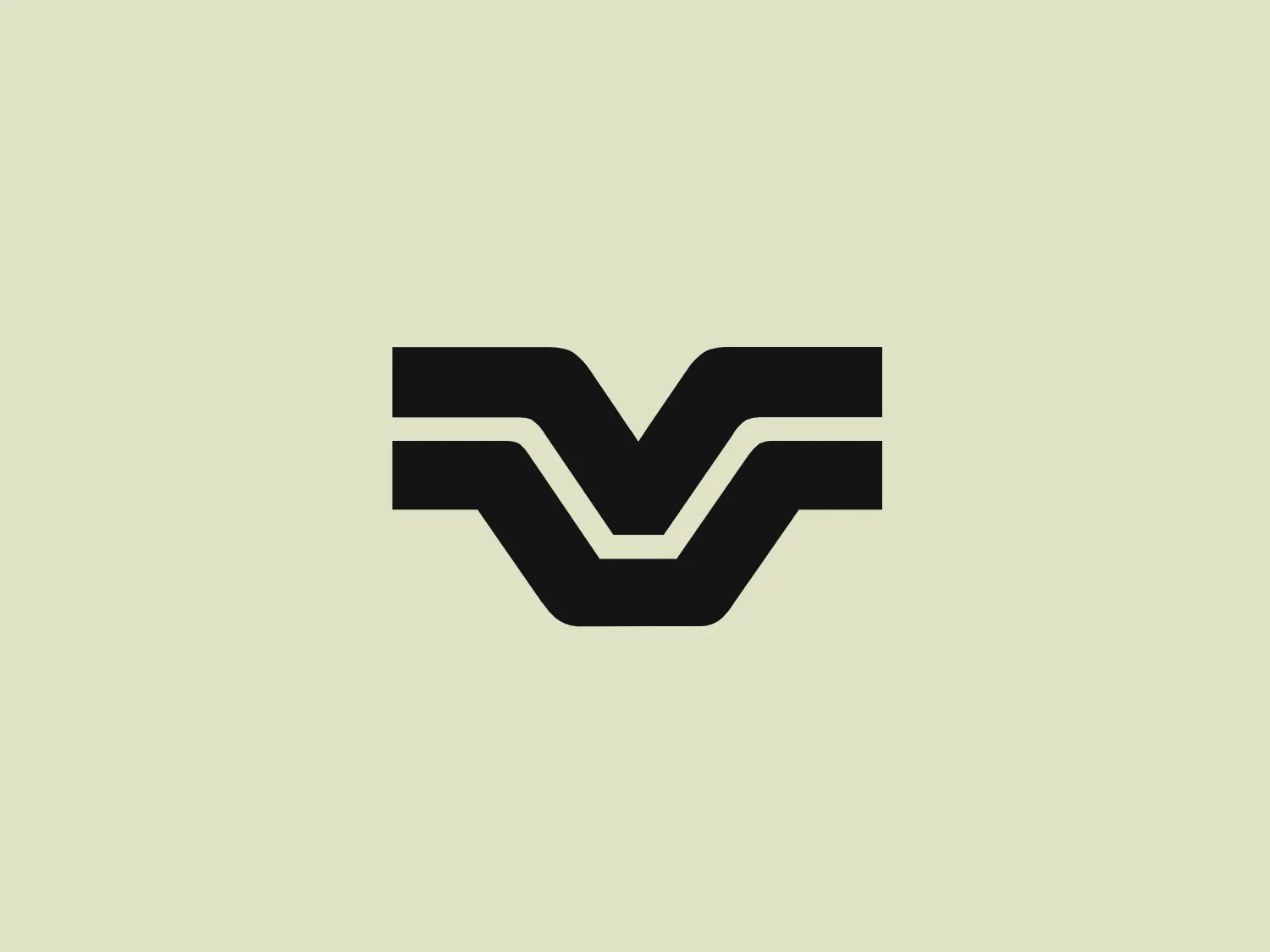 The logo presented for Versatile is a stylized, abstract design composed of geometric shapes, predominantly featuring a strong and vibrant red color. The core element resembles a three-dimensional "V" or chevron shape made of two interlocking parts, with the negative space creating an illusion of depth. The top part overlays the bottom, suggesting movement or progression. The lines and angles are sharp and defined, contributing to a modern and dynamic appearance. The clean simplicity of the design allows it to be versatile and recognizable.