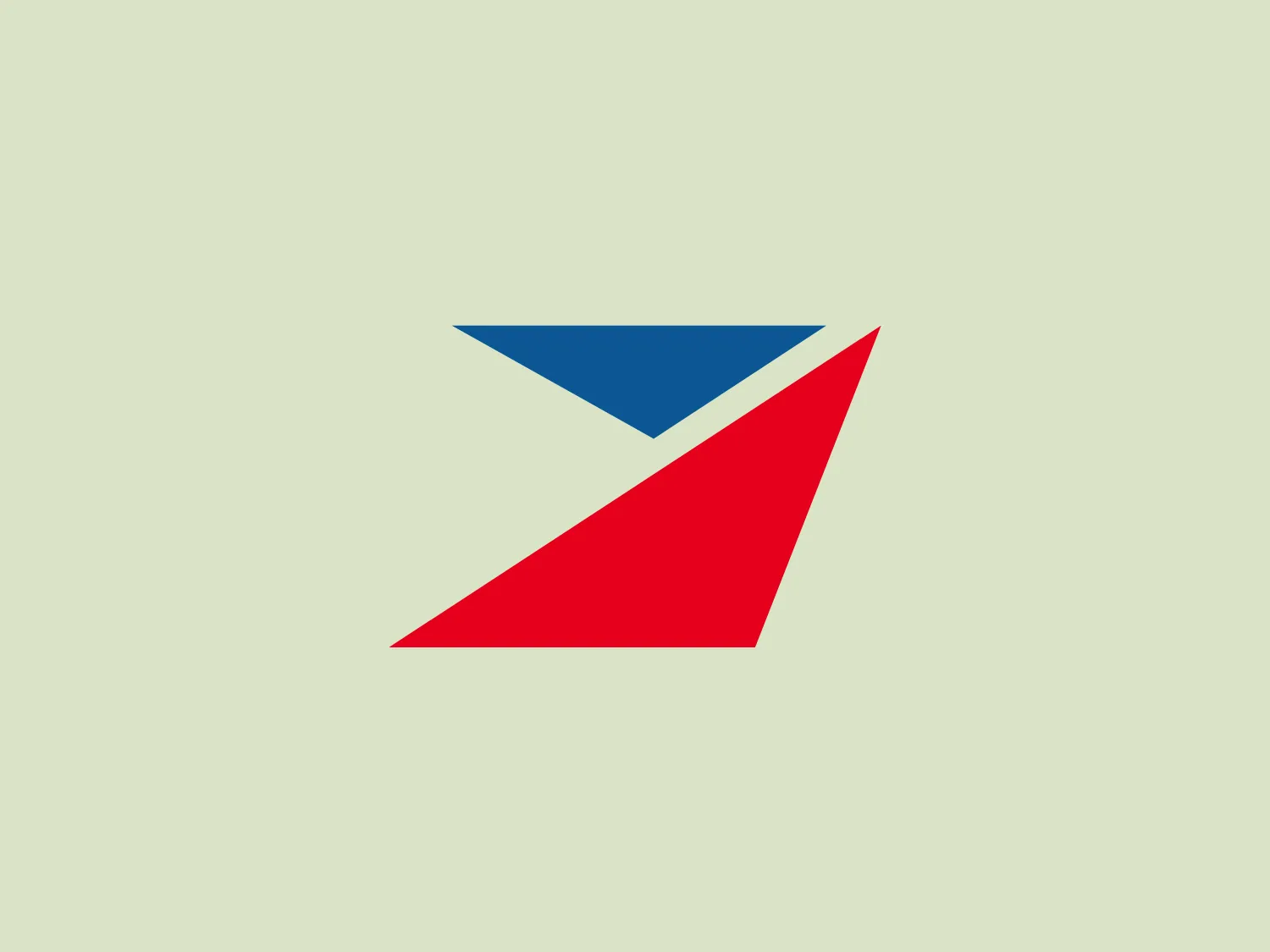 The Tirsan logo features a stylized geometric bird in flight, composed of three flat shapes. The bird’s body and wings are depicted by a large red triangle on the bottom right, symbolizing motion or advancement. Above this, a smaller blue triangle forms what appears to be the bird’s head, adding a sense of direction or focus. The use of red suggests energy or passion, while the blue adds a professional or trustful quality. The overall design is modern, minimalistic, and dynamic, likely representing freedom, speed, and precision. The shapes are arranged asymmetrically, giving the impression of upward movement or taking off.