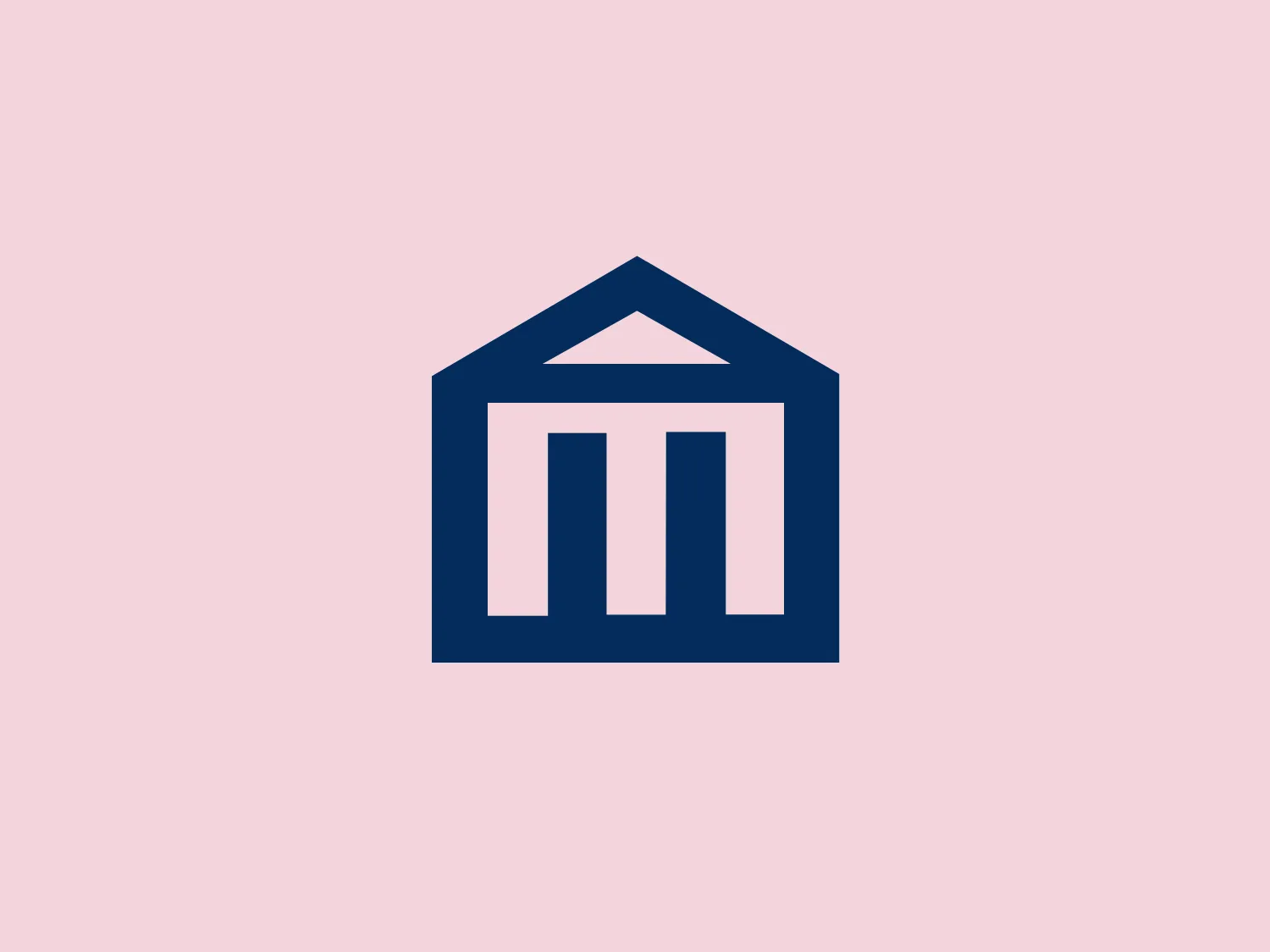 The Magister logo showcases a stylized building or temple icon in a deep blue shade. It presents a bold, symmetrical structure with a triangular roof on top of a rectangular base. The white vertical lines on the base resemble classic architectural columns, evoking influences from Greek or Roman styles. The contrast between the deep blue and the white creates a modern, clean, and professional appearance. The deep blue conveys stability and trustworthiness, while the white adds a touch of purity and clarity to the design.