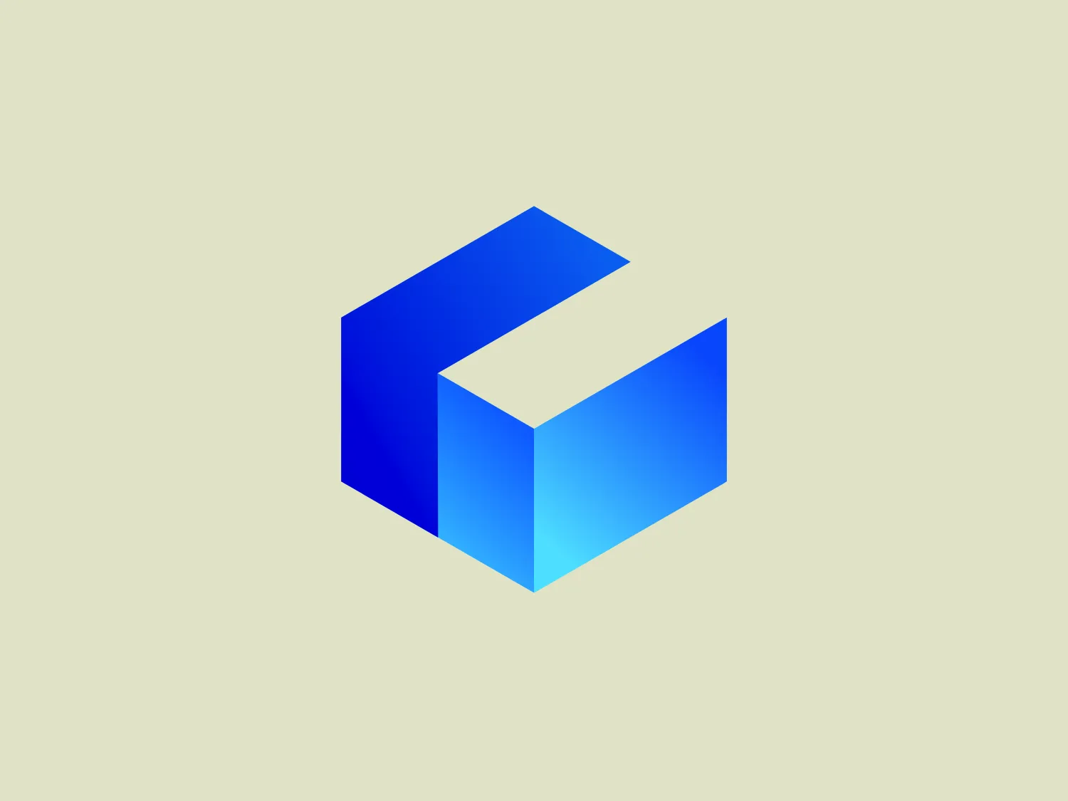 The Agence Cube logo is a modern and abstract design resembling a stylized letter 'G'. It consists of two geometric shapes; a solid blue parallelogram on the left and a gradient blue rectangle on the right, which together form a three-dimensional effect. The color palette ranges from a deep, vibrant blue to a lighter, sky blue, creating a sense of depth and movement. The overall design aesthetic is minimalist, clean, and would likely appeal to tech or finance companies looking for a sleek and contemporary visual identity. Considering the color scheme of the Agence Cube logo, a background that complements it without overpowering the design would be ideal.
