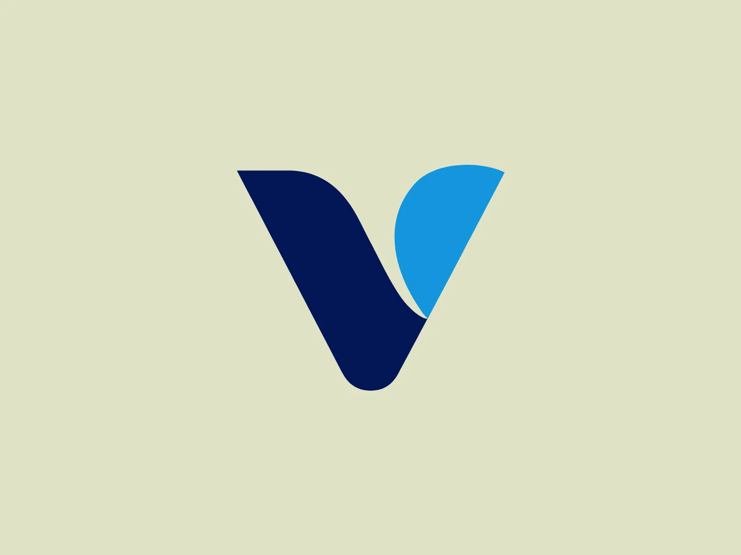 The Vitamin Shoppe logo features a modern and stylized letter "V," segmented into two parts with distinct colors and a slight overlap. The left segment is a darker shade of blue, invoking a sense of professionalism and reliability, whereas the right segment is a lighter, almost sky blue, adding a touch of approachability and innovation. The logo's design is minimalist, using clean lines and a sharp angle in the middle to emphasize a forward motion or progress. The lighter blue segment also has a curved cut giving the impression of a forward-moving wing or a dynamic swoop.