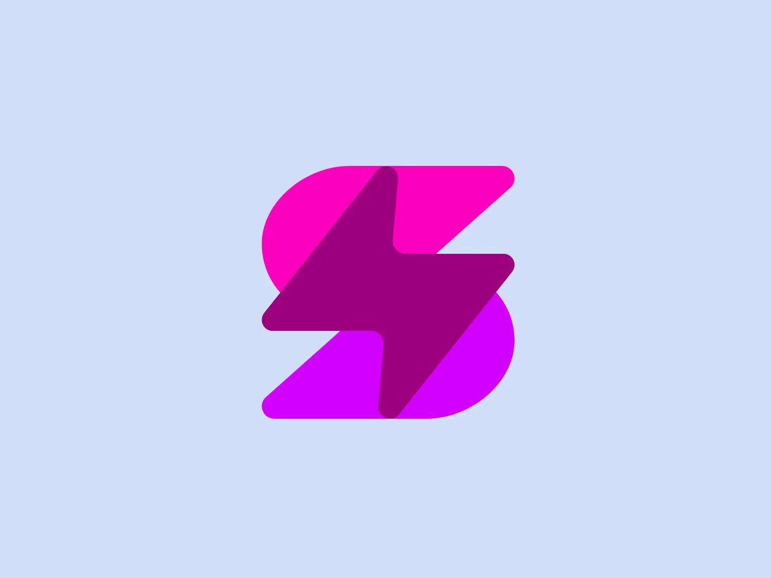 The business logo for SparkLabs is a modern and dynamic design. It is composed of two overlapping shapes: a stylized letter 'B' or a numeral '4' in a deeper shade on the left, and a right-pointing arrow or chevron shape on the right. The logo employs two tones of the same color— a vibrant magenta, giving it a sense of depth and movement. The boldness of the shapes and the gradient from dark to light magenta add to its three-dimensional effect. The overall aesthetic is sleek and futuristic, signaling speed, progress, or technological advancement. Given the shades within the logo, a pale contrasting background would complement it well.