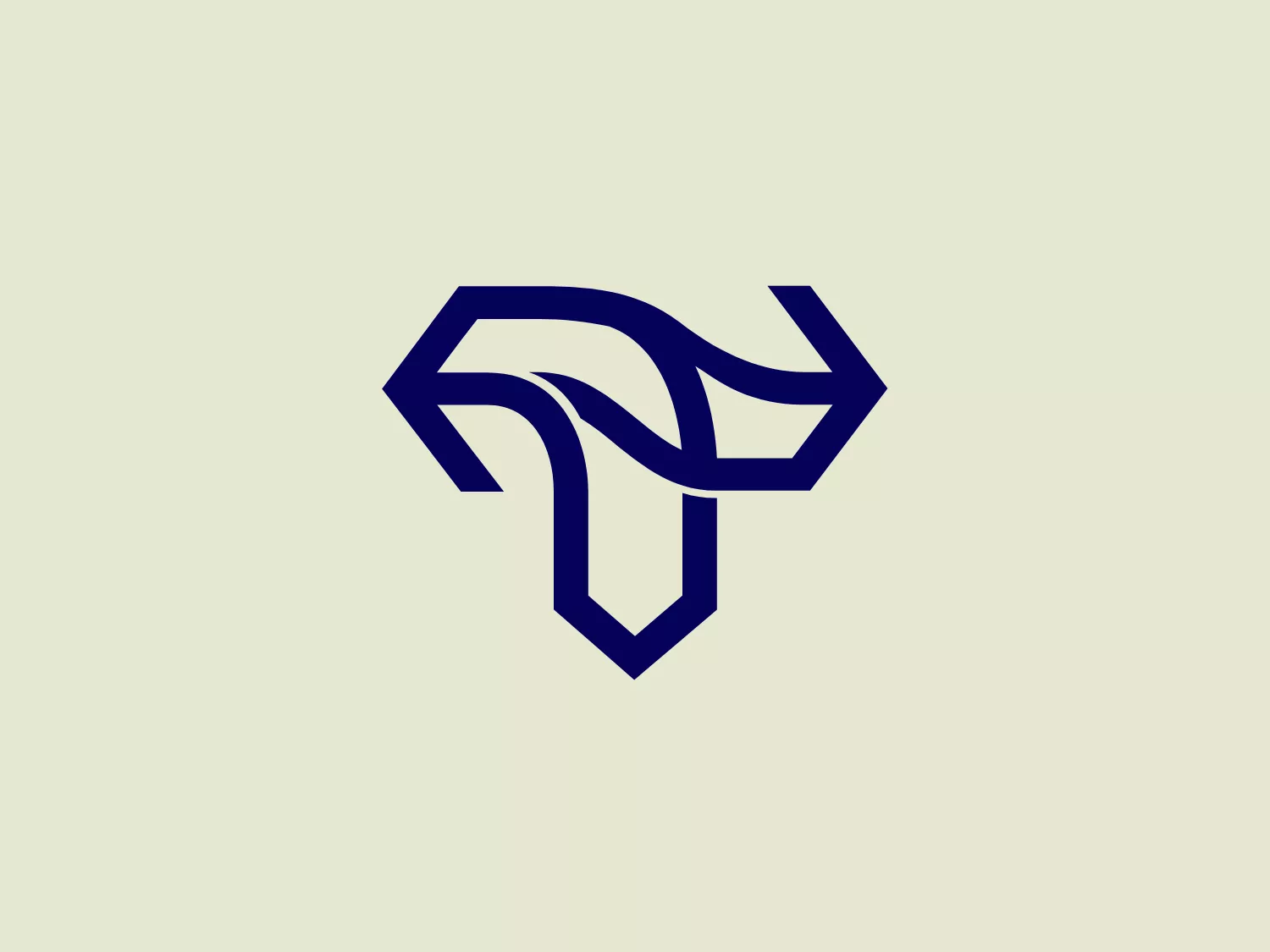 The logo for Tramlines Festival is an abstract, geometric design consisting of interconnected shapes that suggest motion or transformation. The primary visual elements resemble arrows or pointers, directed upwards and to the right, symbolizing progress, forward-thinking, or possibly navigation. The logo is monochromatic, featuring a deep, navy blue hue which creates a professional and sophisticated look. The lines are bold and the angles sharp, giving the impression of precision and modernity. Based on the color and style, the logo communicates a sense of innovation and efficiency.