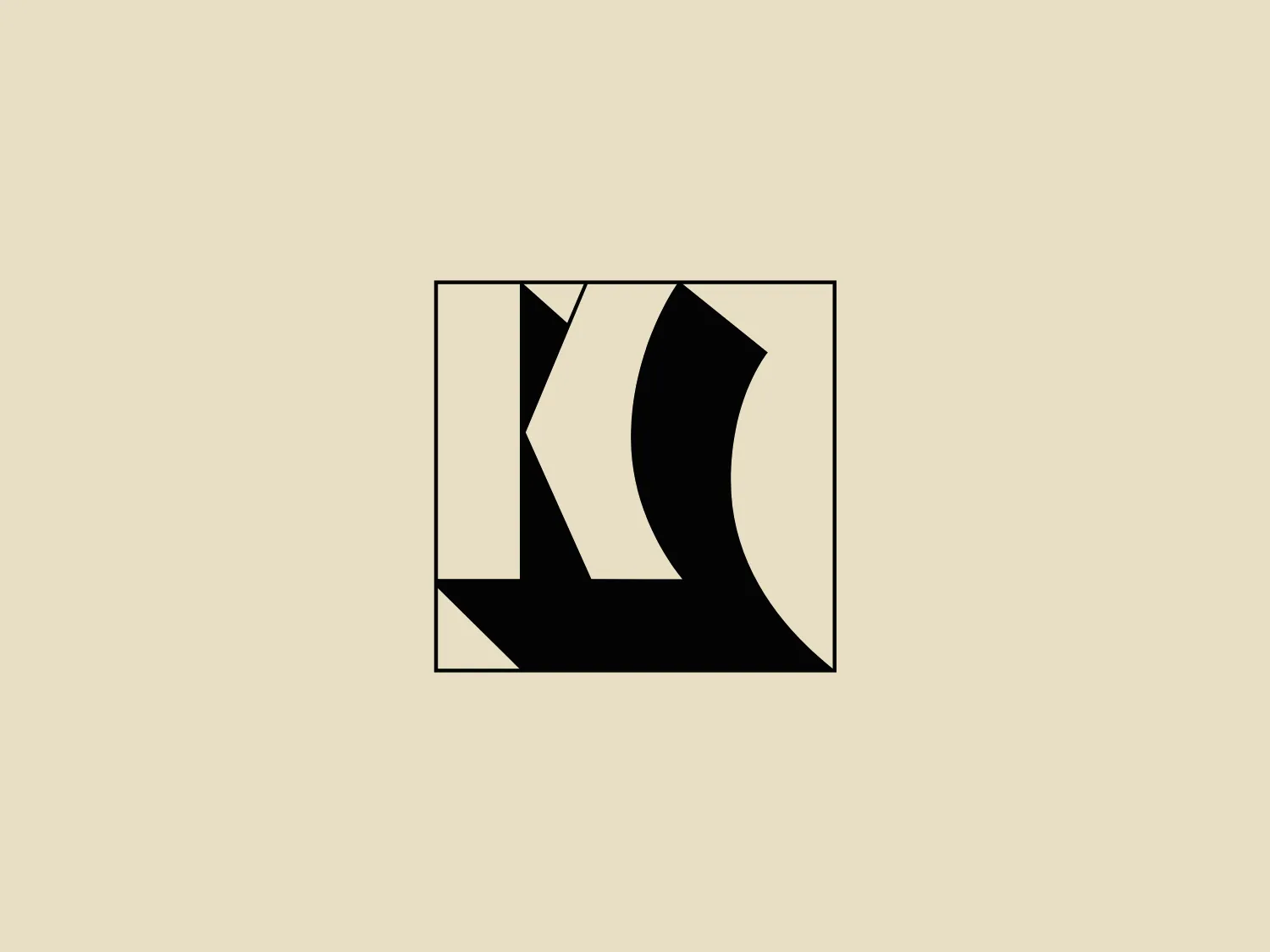 The logo for Kersig Immobilien features a bold, stylized letter "K" that occupies most of the available space, set against a transparent background. It displays a high-contrast design with the use of black and white colors. The "K" is constructed from geometric shapes, with sharp angles and clean lines giving it a modern and minimalist aesthetic. The upper and lower arms of the "K" extend to the edges of the surrounding square boundary, which adds a dynamic feel to the design. Considering the colors in the logo and the desire to maintain a modern and clean look, a light and neutral background that complements its minimalist nature is suggested.