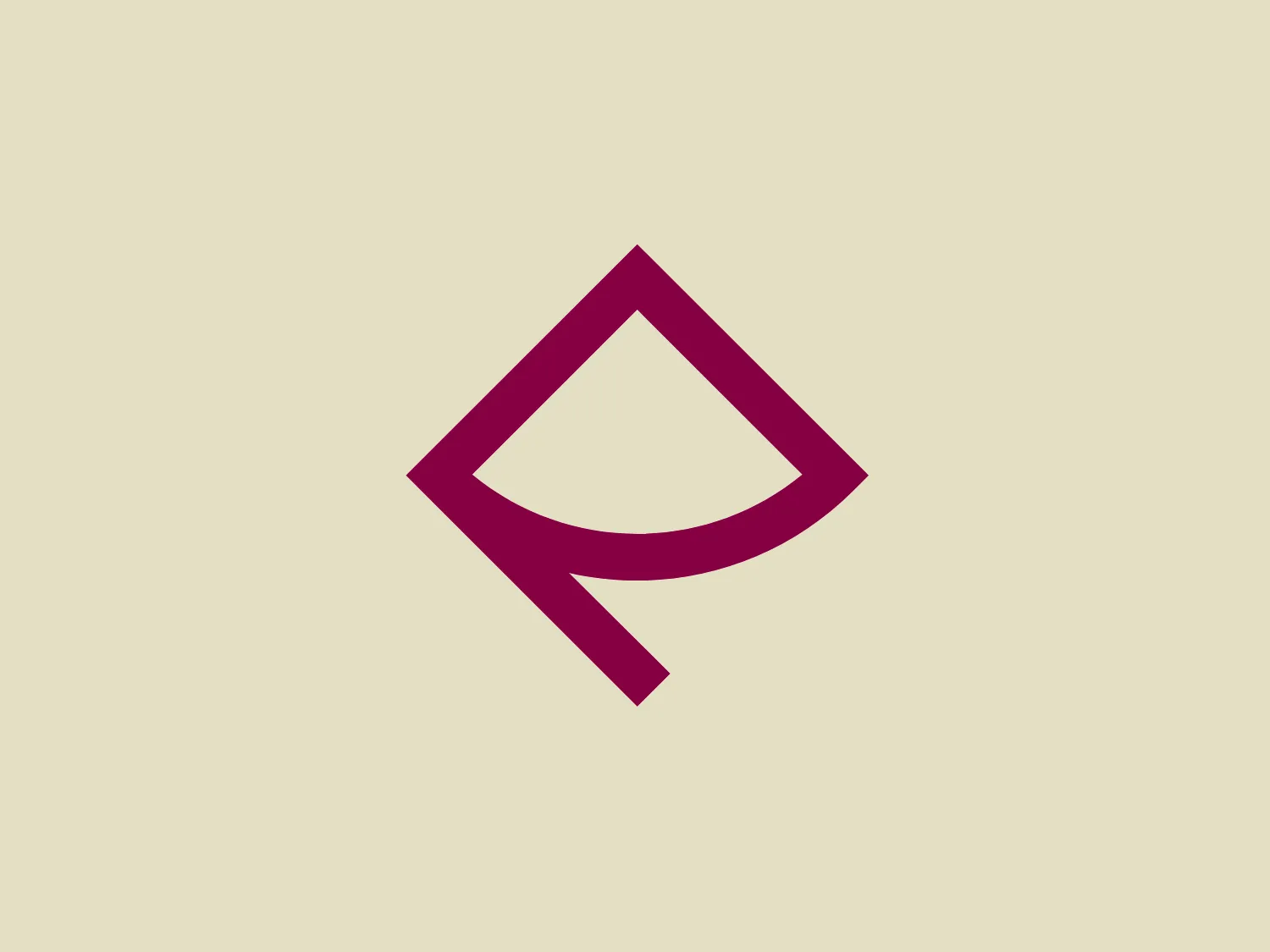 The Evoke logo features a bold, geometric design composed of two shapes: a square tilted onto one of its corners to resemble a diamond and a triangle with its base parallel to one of the diamond's sides, giving it a dynamic and asymmetrical look. The triangle intersects the diamond, creating a sense of depth and interaction between the elements. The logo's color is a deep, vibrant purple, suggesting a sense of creativity and sophistication. This modern and sleek design would be well-suited for a variety of contemporary brands or tech companies looking for a sharp, minimalist aesthetic.