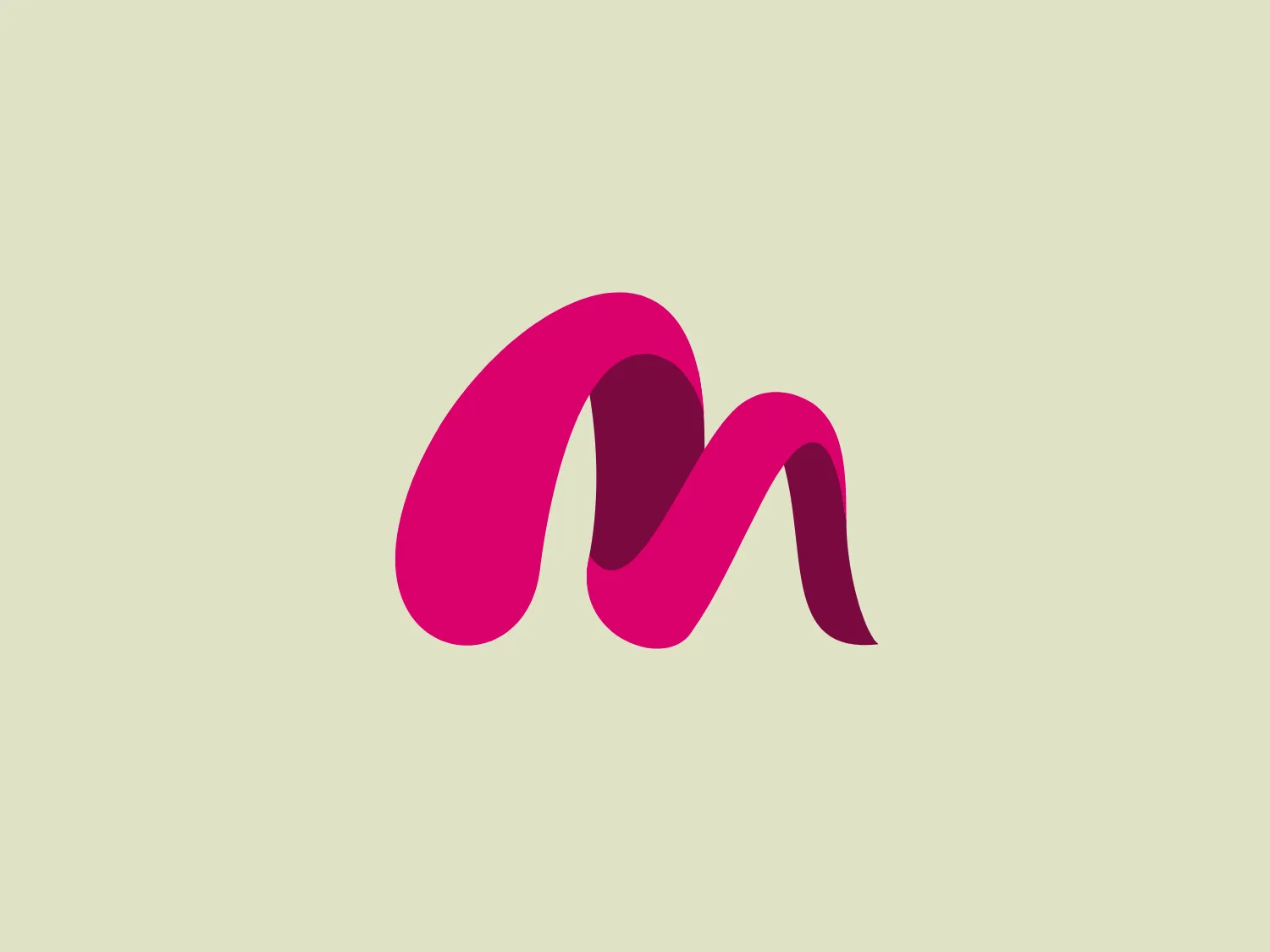The Marcha FM logo features a modern, abstract design with a flowing, ribbon-like shape. It combines two tones of color: a vibrant, deep magenta transitioning into a darker, purple shade, contributing to its dynamic and smooth appearance. The curves of the logo suggest motion and fluidity, while the tapering ends of the shape add a sense of finesse and precision. The minimalist style and the absence of any text or additional elements focus all attention on the wavelike form, making it versatile for various applications. Given its colorful nature, a neutral background would complement it well.