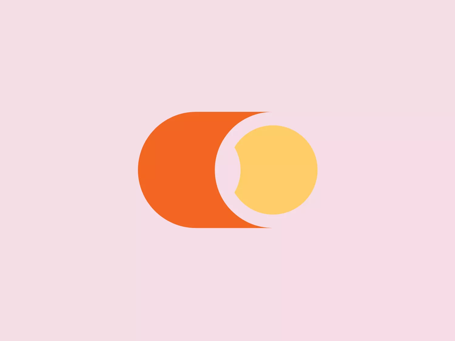 The Conley Composites logo showcases a stylized representation of a celestial body, resembling a sun and a crescent moon. It comprises a bold circle in vibrant orange, with a smaller, soft yellow circle partially overlapping it to create a crescent shape. The use of negative space adds depth to the design. The overall aesthetic is minimalist and modern, with a warm and approachable color palette. Its simplicity enables versatility across various applications.