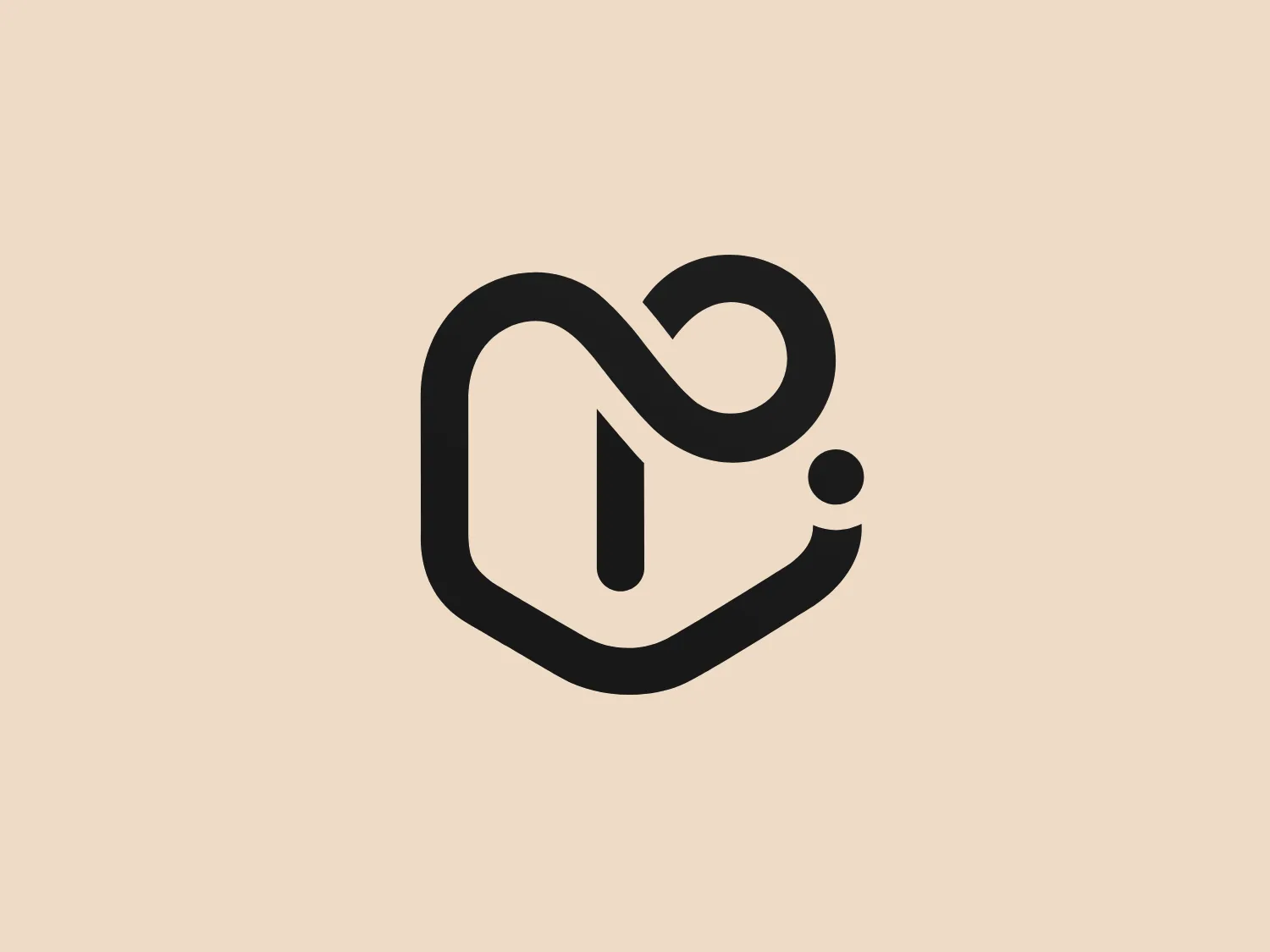 The Paidy logo presents a stylized, abstract design, combining elements that suggest a heart shape and perhaps a lowercase letter 'n' or a play on the concept of connectivity or a circuit. The main color of the logo is a vibrant, bold pinkish-purple, providing a youthful and energetic feel. The aesthetic is modern and minimalistic, characterized by smooth curves, rounded edges, and a flow that creates a continuous line effect. One interesting feature is the negative space created within the logo, which adds depth and reinforces the figure-ground relationship in the design. It's a logo that would likely represent a brand focused on innovation, technology, health, or community.
