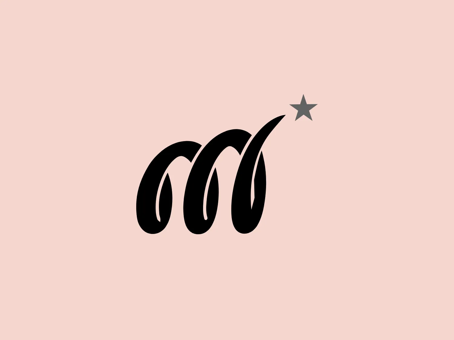 The MagicPress logo features three stylized black arcs increasing in size and curvature from left to right, conveying a sensation of movement or a wave-like rhythm. At the end of the third arc, the line extends and ends with a yellow star, suggesting dynamism and excellence. The overall design aesthetic is modern and minimalistic, utilizing negative space effectively to create a clean and distinctive appearance. The simplicity of the arcs alongside the bright star implies creativity and shining success.