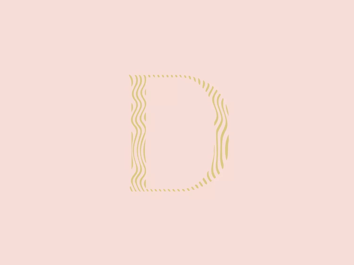 The D’ORA logo showcases an abstract, wavy pattern design enclosed within an incomplete rectangular shape with rounded corners. The primary gradient of gold tones spans from deeper to lighter hues, infusing the logo with a dynamic and vibrant aesthetic, evoking luxury and elegance. The unique pattern within exhibits an organic flow, reminiscent of movement, sound waves, or natural forms. The open-ended rectangle signifies accessibility and openness, inviting interpretation and engagement.