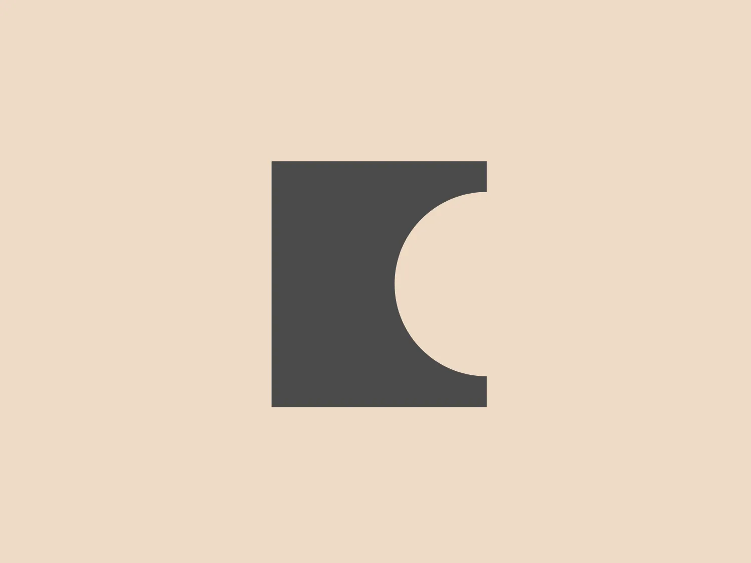 The image displays a simplistic and bold Captal logo consisting of a bright green square with a large, clean-cut semicircular notch taken out from the right side, creating a dynamic and modern feel. The green color is vibrant and eye-catching, while the use of negative space by removing a portion of the square adds an interesting visual element that could represent openness or a missing piece. The overall design is minimalistic and could easily be associated with a brand that values freshness, growth, or innovation.