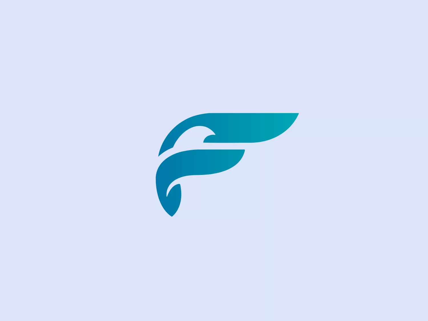 The FreeState logo features a stylized "F" shape with a dynamic, flowing appearance. It has smooth curves tapering to sharp points, conveying a sense of speed and agility. The monochromatic design in varying shades of teal creates a modern and sleek look, with a gradient effect adding dimension and movement. This logo is well-suited for a company or brand projecting innovation, fluidity, and forward-thinking.